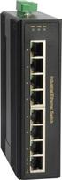 No Name LevelOne 8-Port Gigabit PoE Industrial Switch, 8 PoE Outputs, 802.3at/af PoE, 200W, -40°C to 75°C