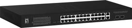 No Name LevelOne GEP-2841 network switch Managed L2 Gigabit Ethernet (10/100/1000) Power over Ethernet (PoE) 1U Black