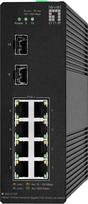 No Name LevelOne Hilbert 10-Port Industrial Gigabit PoE Smart Lite Switch, 2 x SFP, 8 PoE Outputs, 802.3at/af PoE