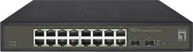 No Name LevelOne Hilbert 18-Port Gigabit Smart Lite Switch, 16 x Gigabit RJ45, 2 x Gigabit SFP