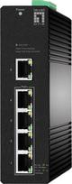 No Name LevelOne Hilbert 5-Port Industrial Gigabit PoE Smart Lite Switch, 4 PoE Outputs, 802.3at/af PoE