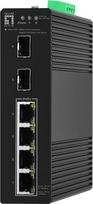 No Name LevelOne Hilbert 6-Port Industrial Gigabit PoE Smart Lite Switch, 2 x SFP, 4 PoE Outputs, 802.3at/af PoE