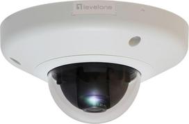 No Name LevelOne HUBBLE Fixed Dome IP Network Camera, 3-Megapixel, 802.3af PoE, Vandalproof