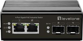 No Name LevelOne IGP-0432 network switch Unmanaged Gigabit Ethernet (10/100/1000) Power over Ethernet (PoE) Black