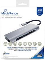 No Name MediaRange MRCS510 laptop dock/port replicator USB 3.2 Gen 1 (3.1 Gen 1) Type-C Silver