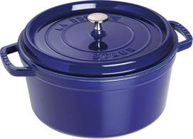 Staub Cast iron round pot Staub 6.7 ltr, blue