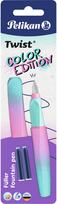 Plunksnakotis PELIKAN TWIST, M, Color Edition, Mint Rose, + 2 kap.