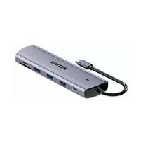 Unitek D1113BGY01 1x RJ-45 1x SD 1x USB-C PD 1x microSD 1x HDMI  + 4x USB-A 3.0 (D1113BGY01) | D1113BGY01 | 4894160059659