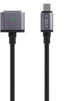 Kabelis FIXED  USB-C/MagSafe 3, 2m, 140W, pilkas