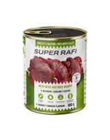 RAFI Super su elniais ir anties širdimis 800g paštetas šunims