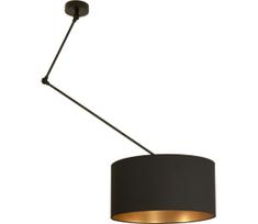 LED reguliuojamas šviestuvas ant strypo GORTA 1xE27/60W/230V juoda/auksinė