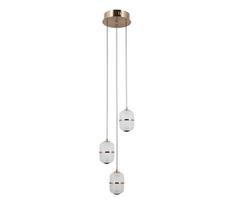 ITALUX PND-34375-3-HBR - LED liustra ant troselio ALANI 3xLED/5W/230V 3000K auksinė