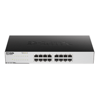 D-Link | 16-Port Gigabit Easy Desktop Switch | GO-SW-16G/E | Unmanaged | Desktop/Rackmountable | 24 month(s)|GO-SW-16G/E