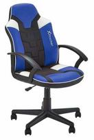 Žaidimų kėdė X Rocker Saturn 5120201, 63 x 57 x 95.2 - 105.5 cm, mėlyna sp./juoda sp.
