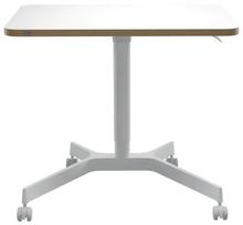 Kompiuterio stalas reguliuojamo aukščio Leitz Ergo 65360001, 80 cm x 60 cm, 75 - 114 cm, balta sp.