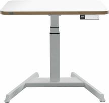 Kompiuterio stalas reguliuojamo aukščio Leitz Ergo, 80 cm x 60 cm, 65 - 130 cm, tamsiai pilka sp.