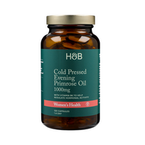 H&B šalto spaudimo nakvišų aliejus 1000 mg, 120 kapsulių