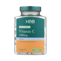 H&B vitaminas C ir cinkas, 120 tablečių