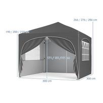 Sodo paviljonas Švenčių palapinė 300 x 300 x 286 cm