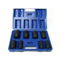Smūginės terkšlės galvučių komplektas 3/4" 17-38mm, 8 vnt.