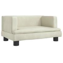 Vaikiška sofa vidaXL, smėlio spalvos