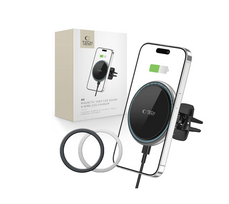Tech-Protect A2 Automobilinis Telefono Laikiklis su MagSafe 15W Indukcine Krovimo Funkcija Oro Angai - Juodas