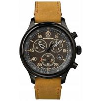 Vyriškas laikrodis Timex Expedition Tw4b12300 rudas odinis dirželis