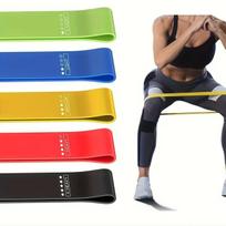 Pasipriešinimo gumos sportui ir jogai Resistance bands, 5 vnt. rinkinys
