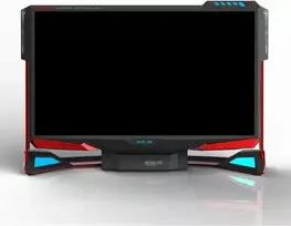 E-Blue E-Mėlyna E-mėlynas Tower Monitorius, Scion 32, 32", FullHD (1920x1080), 144Hz, raudona