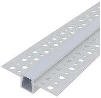 Profilis LED juostoms AVIDE AT-5049, įleidžiamas, glaistomas, dangtelis 12 mm, 52,5 x 13,3 mm, ilgis