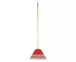 Grabie Plastikinis lapų grėblys, plotis 460 mm, 20 dantų, medinė rankena, 1300 mm (28)