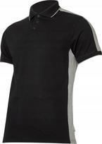 Lahti Pro Marškinėliai Polo marškinėliai 190g/m2, juodi ir pilki, "L", ce, Lahti