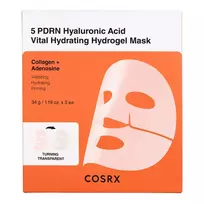 CosRX 5 PDRN Hyaluronic Acid Vital Hydrating Hydrogel Mask – intensyviai drėkinanti hidrogelio kaukė, 3 vnt.