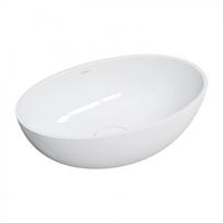 Omnires SHELL M+ pastatomas ant stalviršio praustuvas 50x32cm, lieto akmens