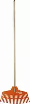 Dedra Greblys su mediniu kotu pvc oraninis 134cm 22 mm