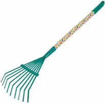 FLORALAND GREENMILL METALINĖ ŠLUOTA-GRĖBĖLĖ / MEDINĖ/PVC RANKENA 75cm