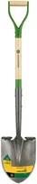 Truper John Deere apvalus kastuvas su mediniu kotu 113 cm ir plienine D formos rankena