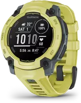 Išmanusis laikrodis Garmin Instinct E – 45 mm, Su laimo spalvos dirželiu