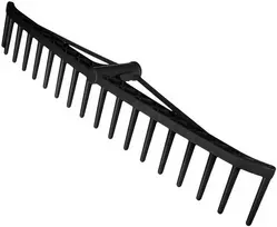 Šieno grėblys VERTO Juodas 15G087 (640x100 mm, juodas)