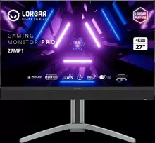 LORGAR 27MP1, UHD MiniLED Gaming Monitorius Pro, 27'' (3840*2160) fast IPS flat monitorius, juodas/milky pilkas
