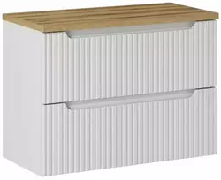 Comad 80x40 cm pakabinama balta vonios spintelė su stalviršiu Nova baltas