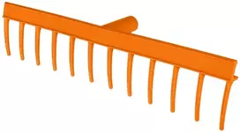 Grabie Universalus tiesus grėblys, 12 dantų, plastikinis