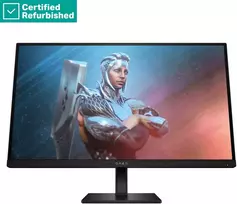 Hewlett Packard (HP) RENEW Sidabrinis HP OMEN 27 FHD Gaming Monitorius - 27" 1920x1080 FHD 400-nit 165Hz AG, IPS HDR 400, 2x HDMI/DisplayPort, height adjustable/tilt/pivot, 1 metai (Atnaujinta)