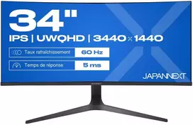 Monitorius JAPANNEXT 86,4cm JN-IPS340UWQHD60C-C65W-HS curved UWQHD