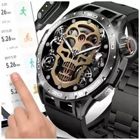 Išmanusis laikrodis vyrams su AMOLED ekranu, sporto funkcijomis, skambučiais ir matavimo funkcijomis