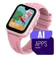 Išmanusis laikrodis Garett Kids Vibe Ai 4G rožinis