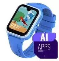 Išmanusis laikrodis su lietuvišku meniu Garett Kids Vibe AI 4G su GPS, kamera, Mėlyna