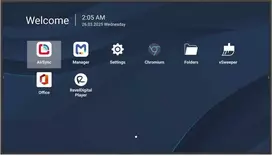 Monitorius ViewSonic CDE5514-2C informacinis ekranas televizorius Plokščiaekranis skaitmeninis informacinis televizorius 139,7 cm (55") LCD „Wi-Fi“ 500 cd/m² 4K „Ultra HD“ Juoda Integruotas procesorius „Android 14“ Veikia visą parą