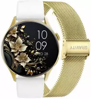 Išmanusis laikrodis DAMSKI GRAVITY GT11-2 - AMOLED, DODATKOWY PASEK (sg044b)