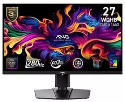 Monitorius MSI MAG 271QP QD-OLED X28 - 280Hz | QHD | QD OLED | 26,5" | 0,03ms | HDR400